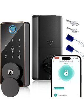 Keyless Fingerprint Door Lock - Smart Entry System, Secure & Convenient Access